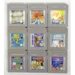 Nine Nintendo Game Boy games, to include Personal Organizer (case, manual), Pop Up (case, manual),