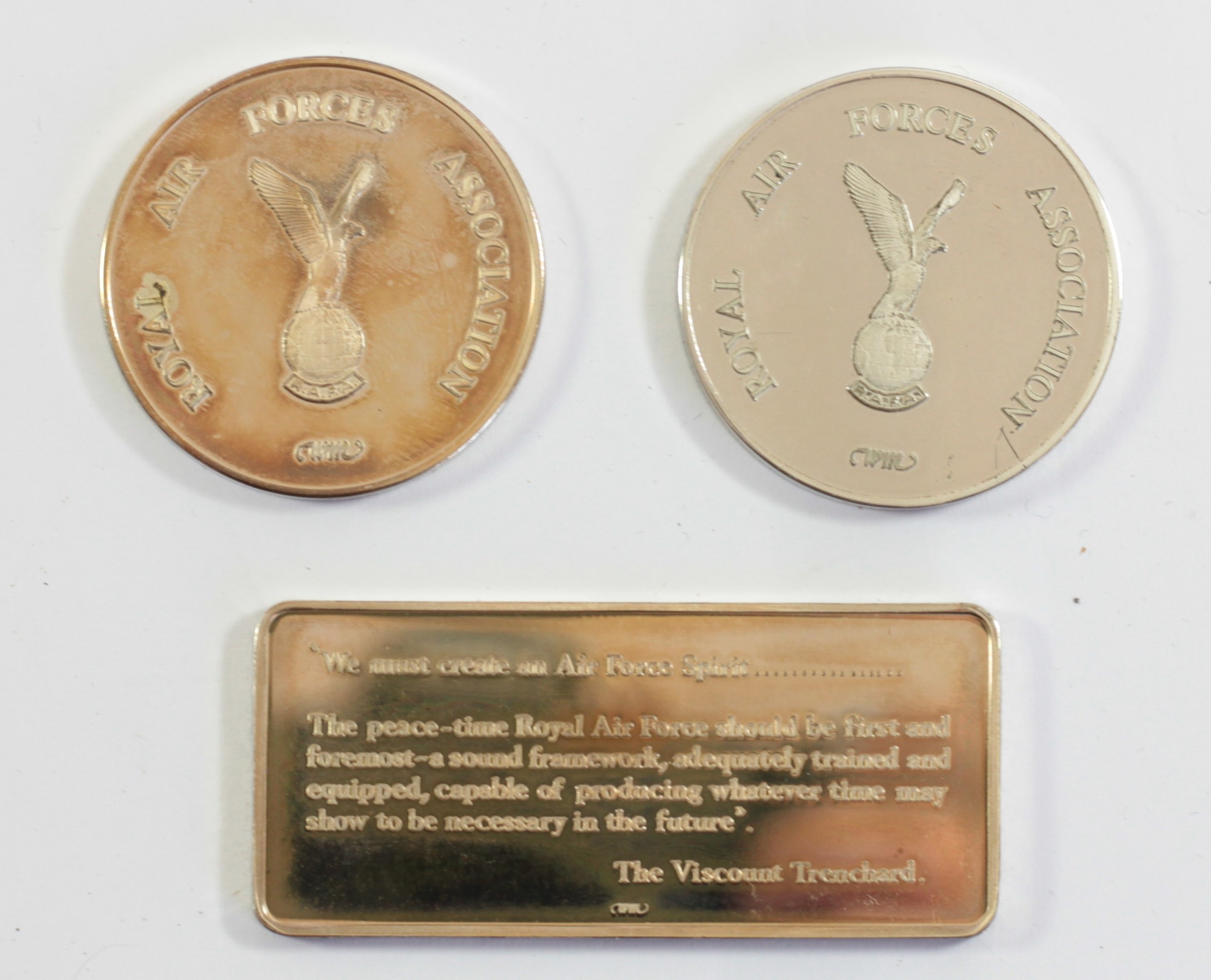 Windsor Mint for the Royal Air Forces Association, a silver Diamond Jubilee commemorative set of two - Image 2 of 3