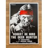 the Deer Hunter, starring Robert De Niro, Meryl Streep and Christopher Walken, Italian movie poster,