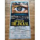 The Day Of The Jackal, starring Edward Fox and Alan Badel, movie poster, folded, 100cm x 200cm,