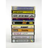 A collection of ten Spectrum cassettes, to include Cassette 50 (case, insert), Deep Space (case,