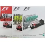 Three Formula 1 posters to include, Malaysian Grand Prix March 2008, Europe Grand Prix August