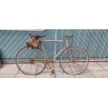 A c.1950/52 Claude Butler twin tube Saxon gentleman's bicycle with flip/flop rear hub and saddle bag