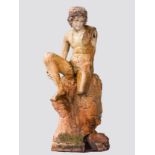 The Shepherd Boy, after Bertel Thorvaldsen (1770?1844), a 19th century terracotta statue of a