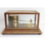 Short & Mason, London, a Tycos mid 20th century oak cased barograph, serial number F33830, 36 x 22 x