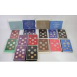 Thirteen Proof Coinage of Great Britain and Northern Ireland, 1970 - 1982, cased,