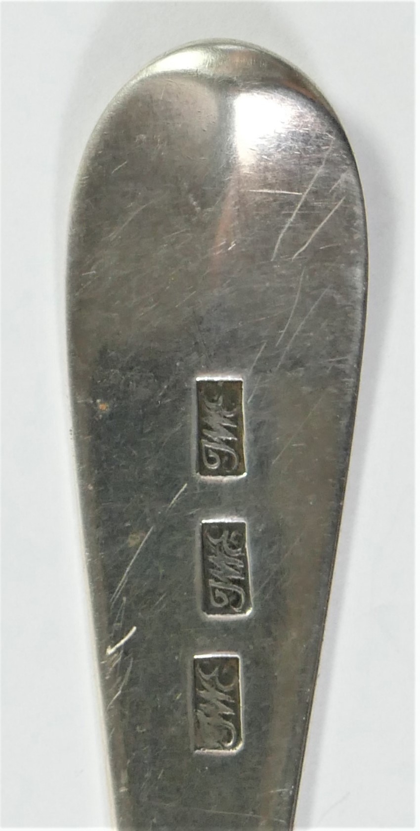 A George III silver Old English pattern table spoon, makers mark JWE, thrice, untraced, possibly - Image 4 of 4