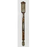 Blakeney & Co., Sunderland, Hull & Glasgow, a Victorian rosewood ships stick barometer, c. 1860, the