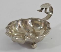A Swiss silver chamberstick base, by I. Bossard, Lucerne, late 19th century, bearing pre 1881 Canton