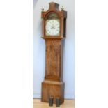 George Bartle, Brigg, a late Georgian crossbanded and inlaid mahogany eight day longcase clock,