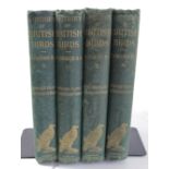 Morris. Rev. FO. A History of British Birds. 5th Edition 1903. 4 volumes of 6. Cloth badly damp