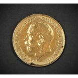 A George V half sovereign, 1914