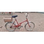 A Dawes commuter bicycle, three gear Sturmey Archer rear hub, shopping basket, 37-400 tyres
