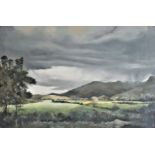 Harry Gentle - Oil on board, depicting a landscape scene, signed lower right, framed. 75x50cm