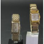 Bulova, a gilt metal mid size manual wind wristwatch and Oris, a gilt metal mid size manual wind
