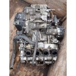 A Kawasaki ZZ-R600 motorcycle engine, c.1993-2006, ZX600FE 000758. Unknown condition, was a spare