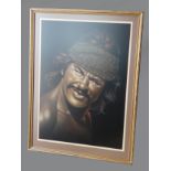 Charles Bronson, Chato's Land (1972), print, artist unknown, framed and mounted, perspex fronted,