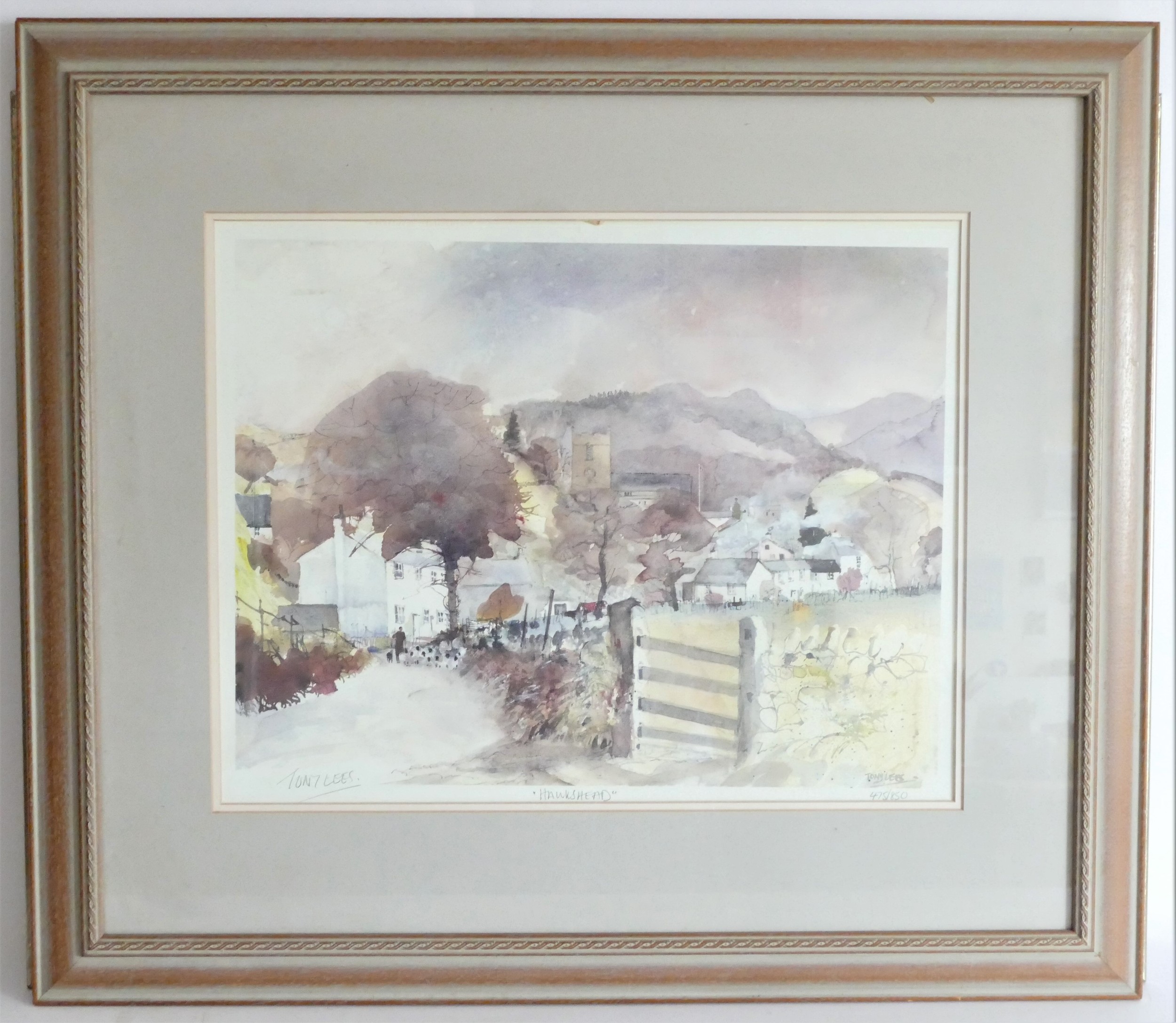 Peter Cosslett - Ltd edition print, 'Winters Blanket' Cockington, 29/850, framed/glazed, 56x37cm, - Image 3 of 4