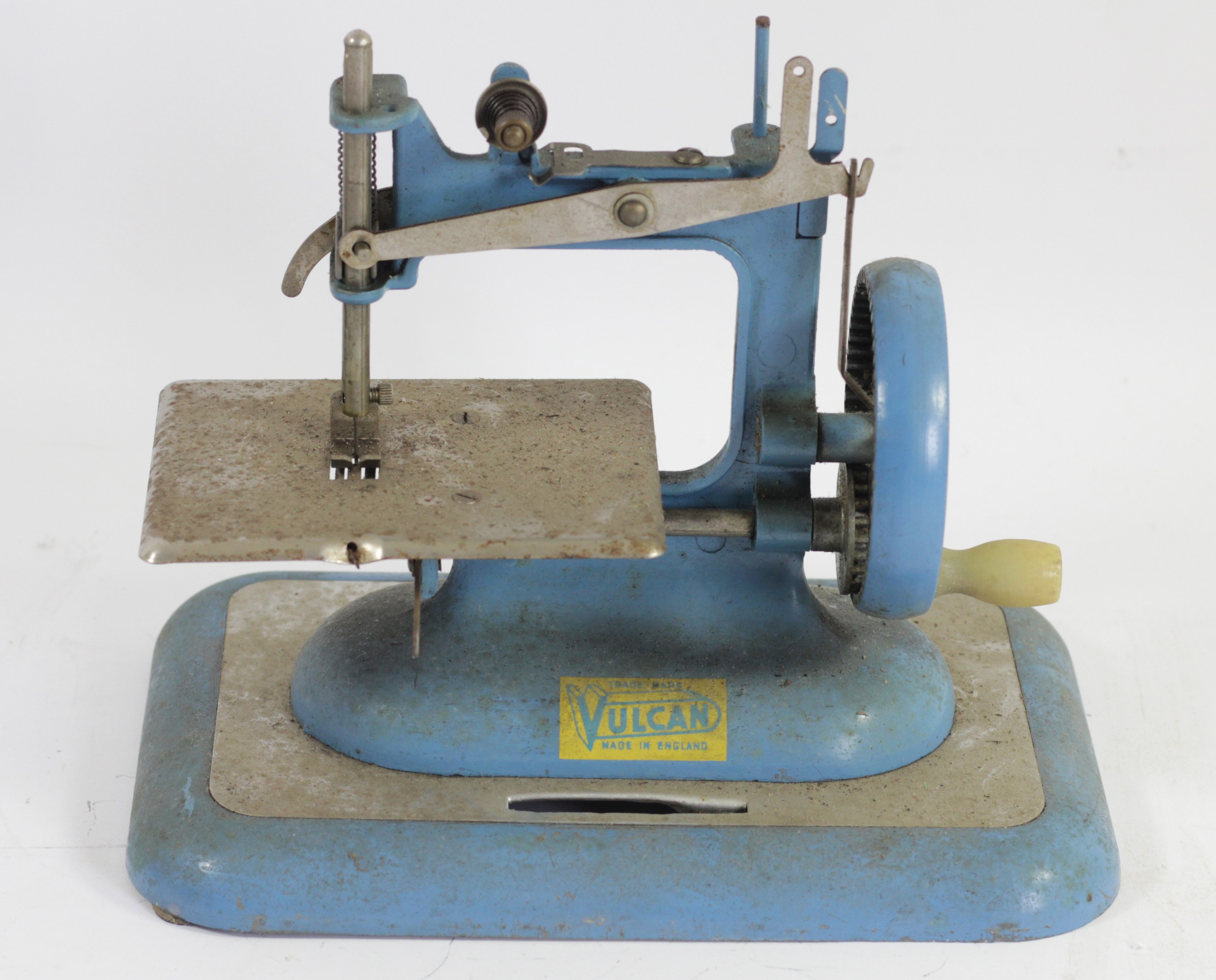 A tinplate car, friction rear wheel producing a mock engine noise, together with a Vulcan sewing - Image 2 of 4