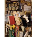 A substantial collection of cartridges and styluses, for turntables such as Sharp, Shure, Diamond