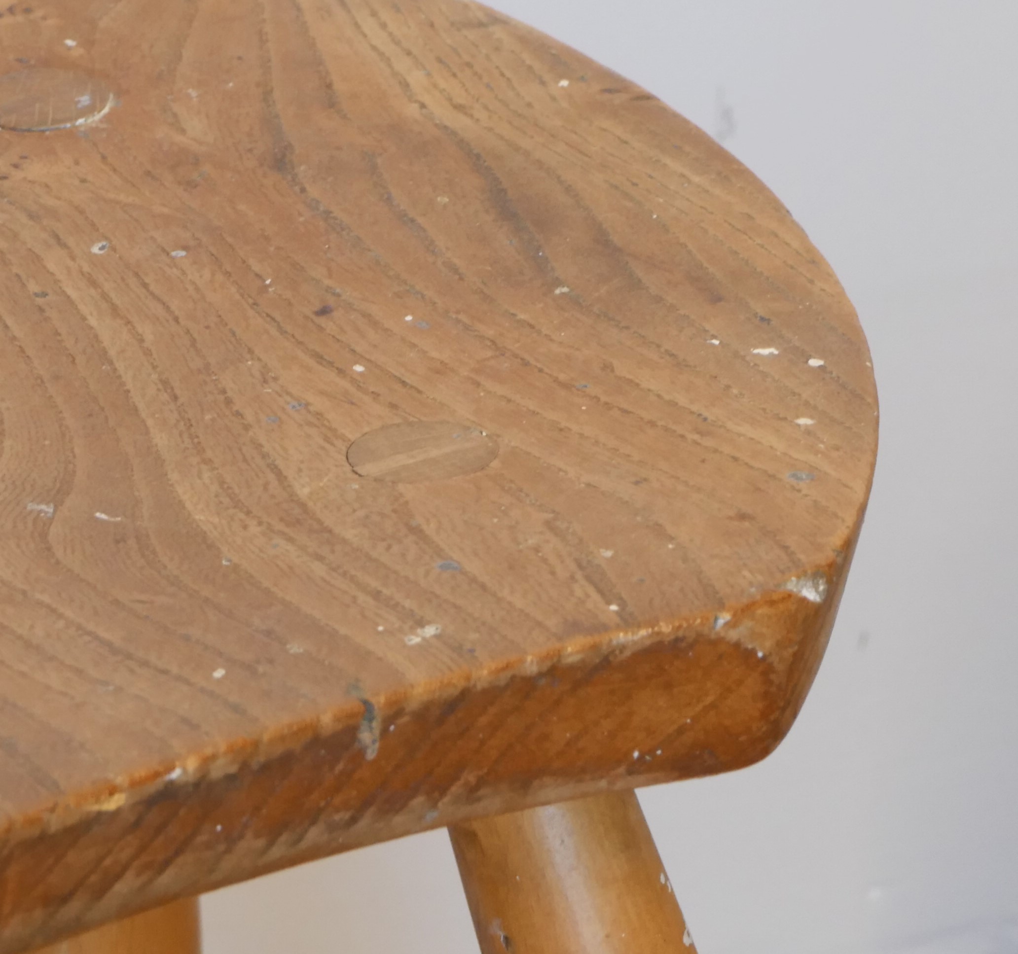 A pair of Ercol Blonde elm and beech saddle stools, c.1960s, stamped to underside - B.S 1960, B.J - Image 3 of 5