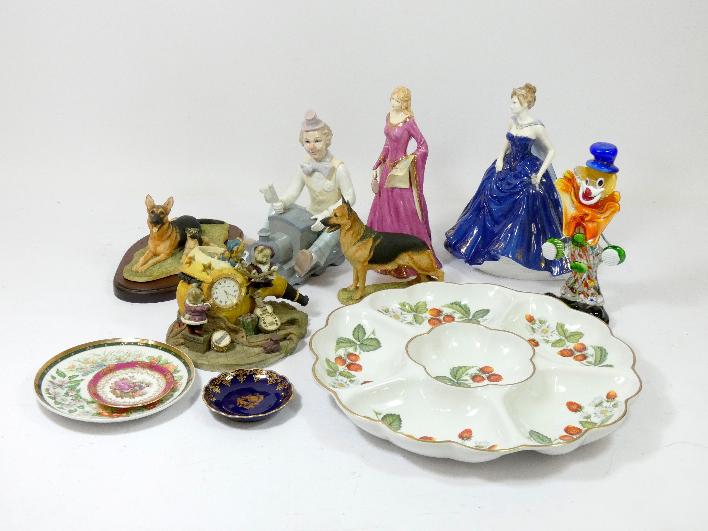 A Coalport bone china figurine 'Carolyn' Ltd edition 264/7500, together with a Royal Staffordshire