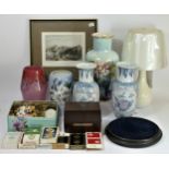 A collection of ceramics and other wares, to include a Royal Copenhagen vase, a Royal Winton