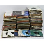 A collection of over 350 vinyl singles, including Vanilla Ice - Ice Ice Baby, Stevie Wonder - I Just