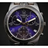 Tissot 1853, PR50 chronograph 50m, a stainless steel quartz date gentleman's wristwatch, ref J378/