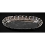 A Victorian oval silver strawberry dish, London 1891, 15.5 x 8.5cm, 75gm