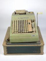 A Burroughs ABC calculator, together with a Gross cash draw (B/303543) (2)
