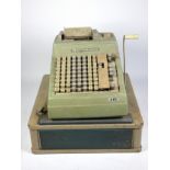 A Burroughs ABC calculator, together with a Gross cash draw (B/303543) (2)