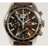 Longines Grande Vitesse, a stainless steel automatic chronograph gentleman's wristwatch, ref. L3.