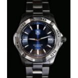 Tag Heuer Aquaracer, 300 meters, a gentleman's stainless steel quartz date wristwatch, ref