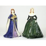 Royal Worcester bone china figurines, to include 'The Maiden Of Valour' ltd edition 271/1950