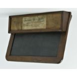 A Victorian Shepherds portable slate desk patented January 1877, with six boards and slate