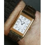 Jaeger-LeCoultre 18K Rose Gold Reverso limited edition manual wind wristwatch, c.2011, ref 273.2.62,