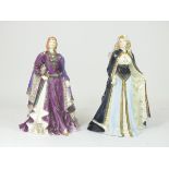 Royal Worcester bone china figurines, to include 'Lady Of Sherwood' ltd edition 97/7500, together