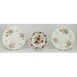 A pair of Royal Crown Derby dinner plates, 'Derby Posies' pattern, 27cm diameter, together with a