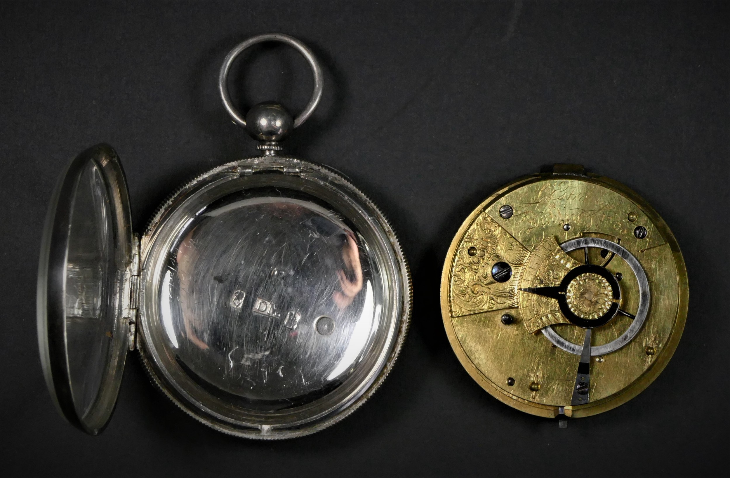 A George III Irish silver verge pocket watch by L'Estrange, Dublin, Dublin assay 1806, white - Image 3 of 4