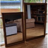 Two Gilt Framed mirrors, 92cm x 124cm and 98cm x 65cm (2)