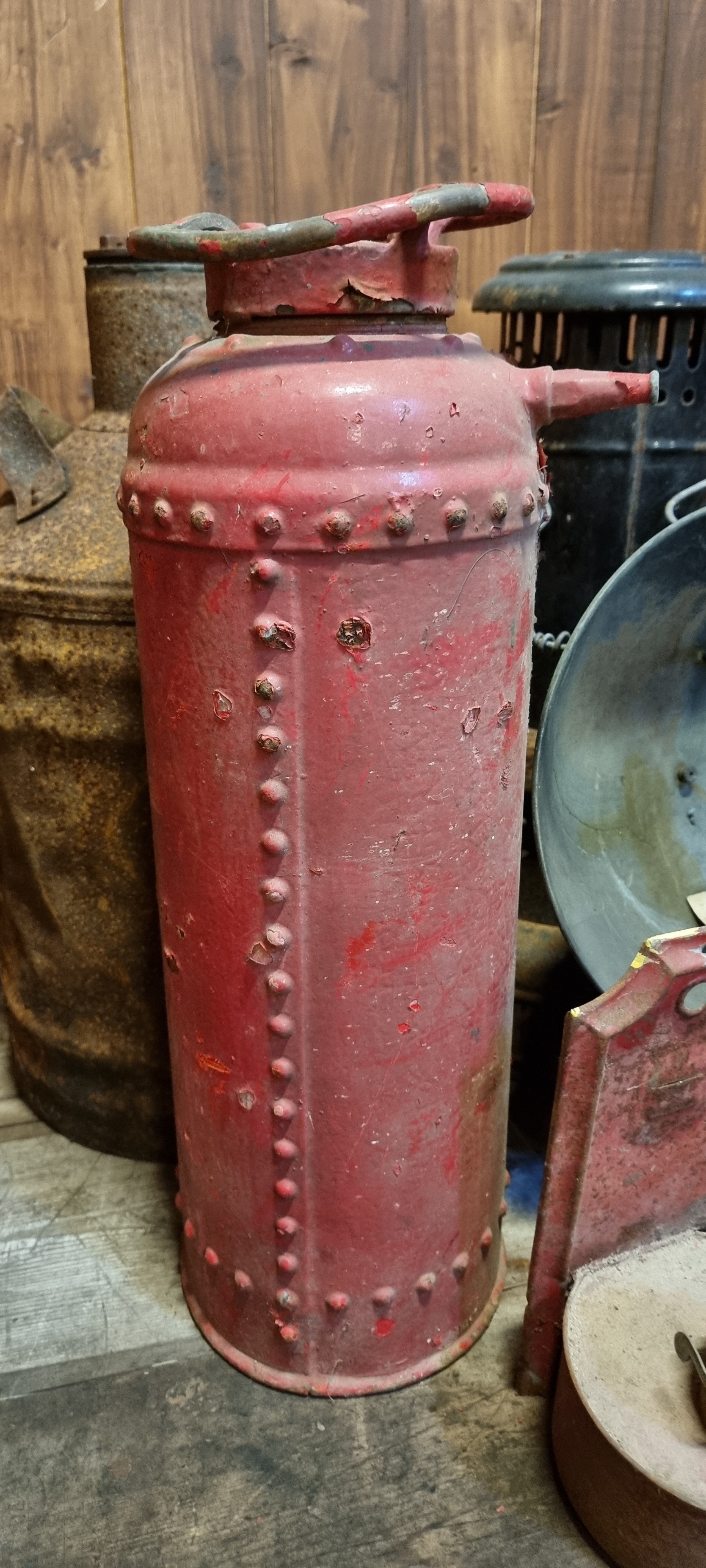 A John Kerr & Co fire extinguisher, a metal letter box, various old bottles and stoneware jars and - Image 3 of 3
