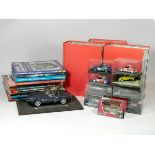 Eight die-cast vehicles, including part works models from James Bond and rally cars, including