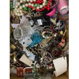 A large quantity of modern costume jewellery