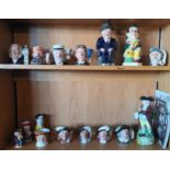 Sixteen character jugs, from Royal Doulton, Kevin Francis Ceramics and others, three Royal Doulton