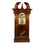 Sligh, an American mahogany cased wall clock, with Westminster chime, silvered chapter ring, the