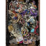 A large quantity of modern costume jewellery