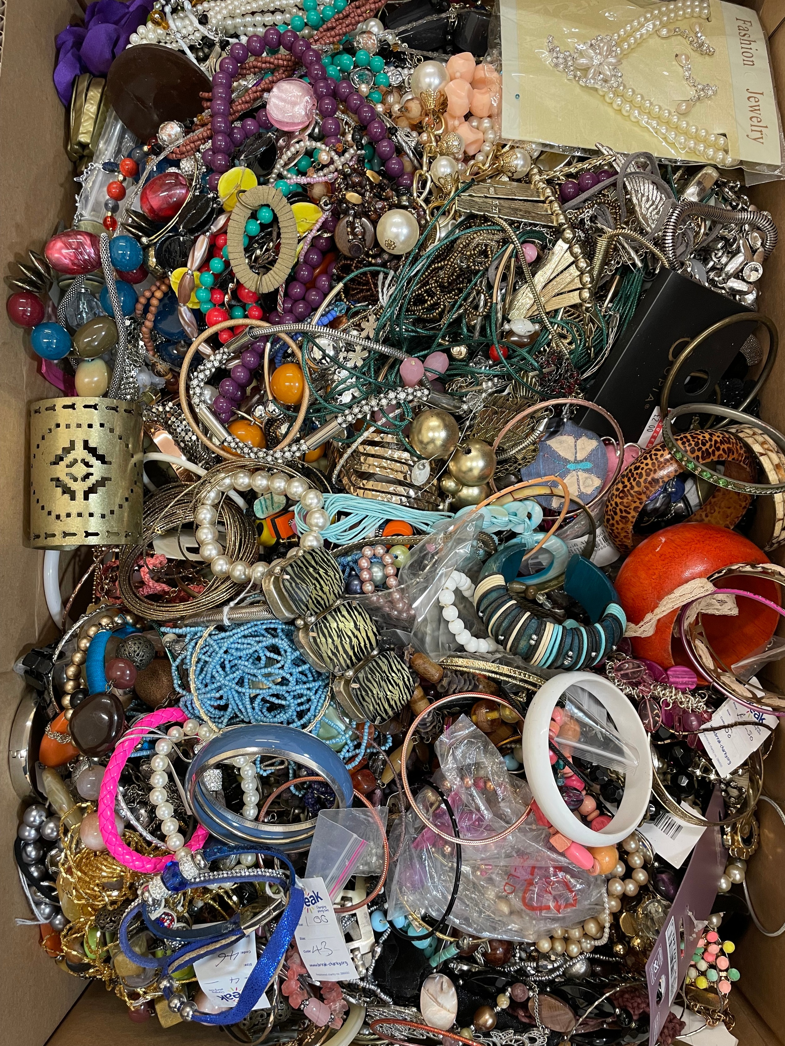 A large quantity of modern costume jewellery (2)