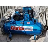 A Clarke Industrial Compressor, three phase, 10.3 bar, model SE360270, c.2016, in good working order