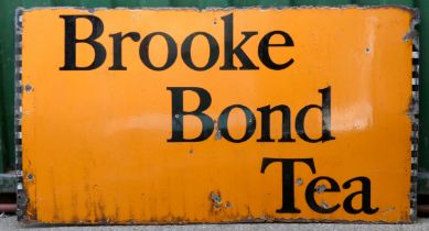 Brooke Bond Tea, a single sided vitreous enamel advertising sign, 84 x 153cm.
